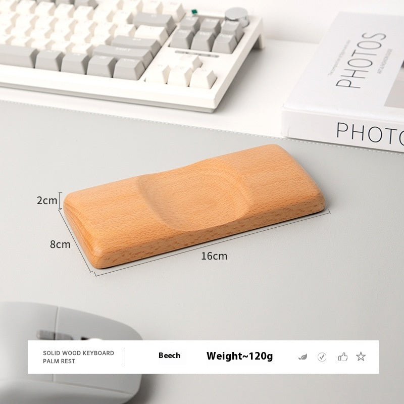 Wooden Keyboard & Mouse Wrist Rest | Ergonomic Palm Support Pad