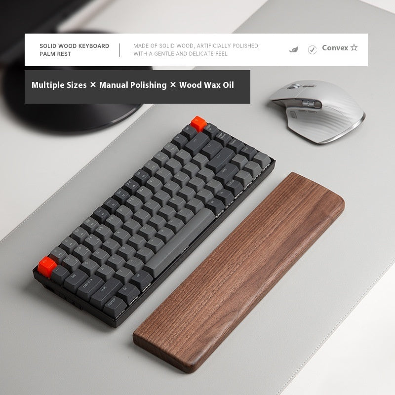 Wooden Keyboard & Mouse Wrist Rest | Ergonomic Palm Support Pad