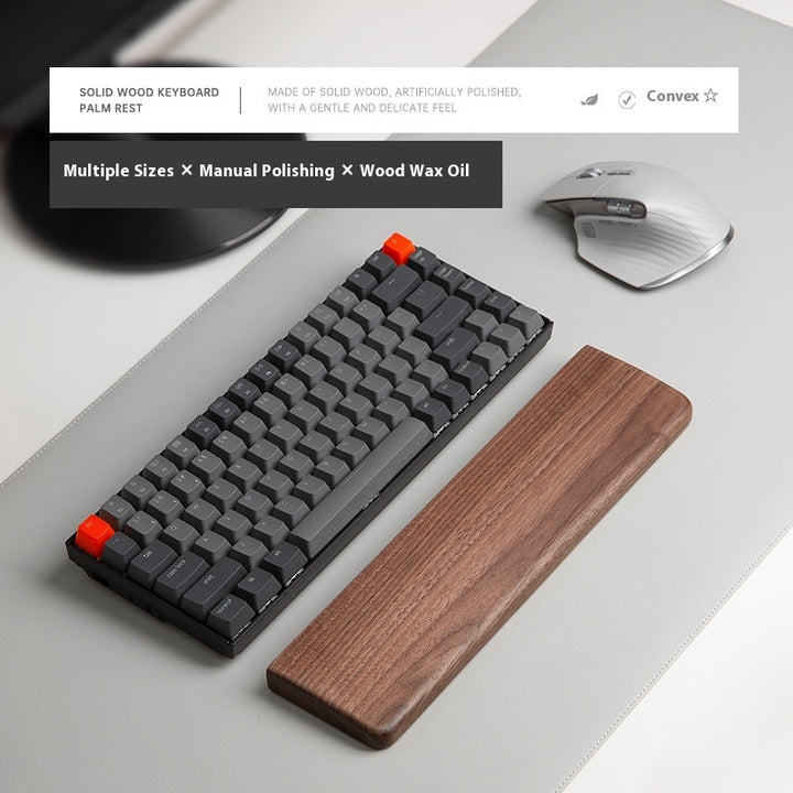 Wooden Keyboard & Mouse Wrist Rest | Ergonomic Palm Support Pad