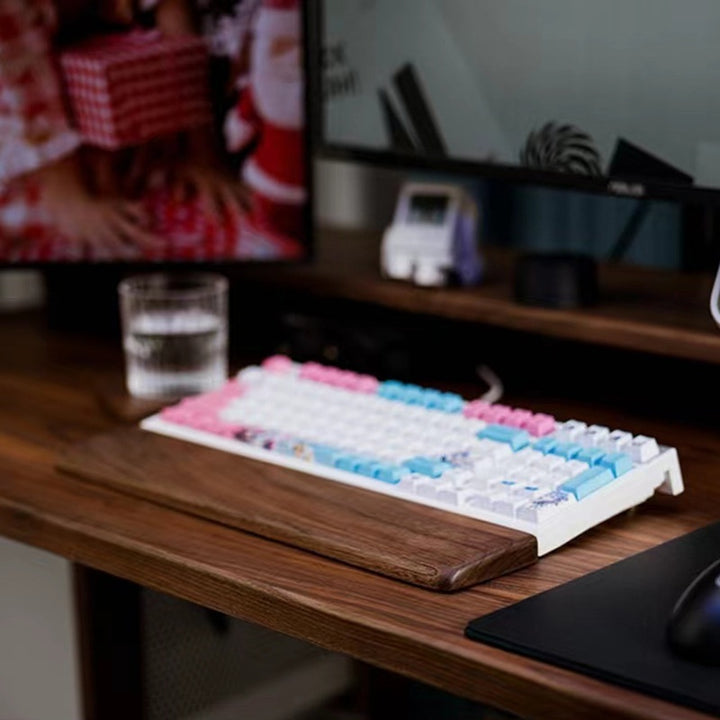 Wooden Keyboard & Mouse Wrist Rest | Ergonomic Palm Support Pad
