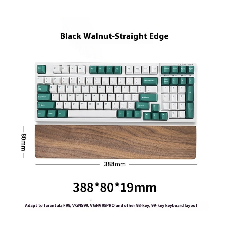 Wooden Keyboard & Mouse Wrist Rest | Ergonomic Palm Support Pad
