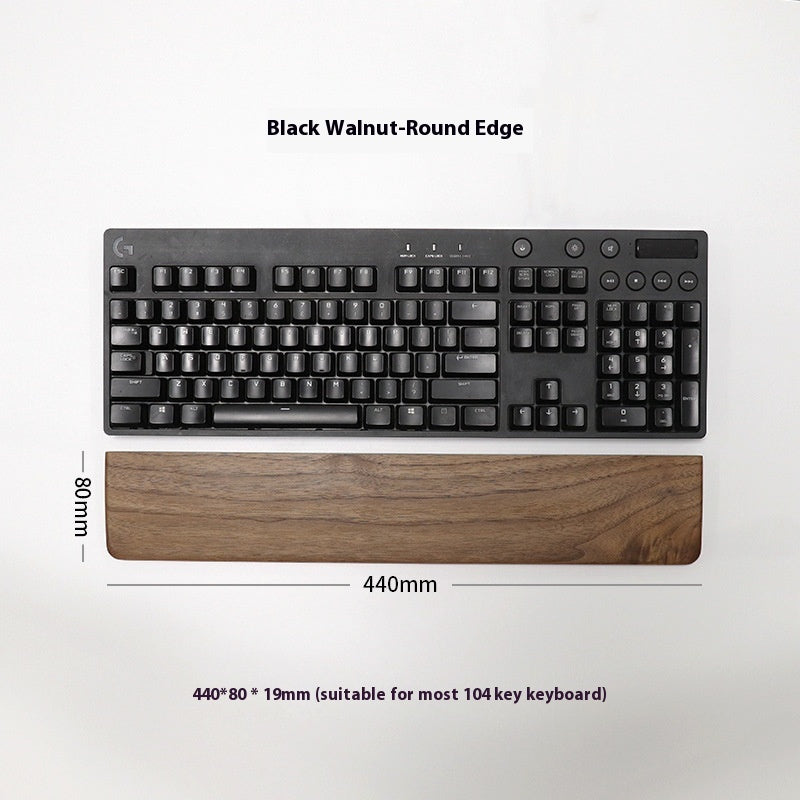 Wooden Keyboard & Mouse Wrist Rest | Ergonomic Palm Support Pad