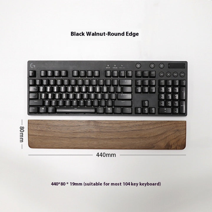 Wooden Keyboard & Mouse Wrist Rest | Ergonomic Palm Support Pad
