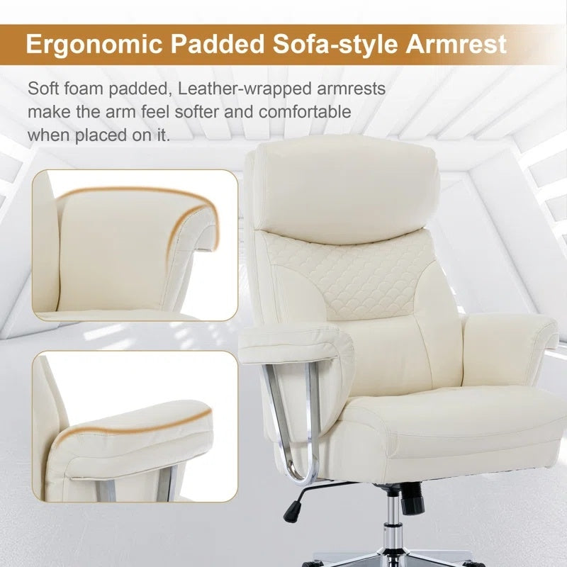 Premium White Executive Office Chair