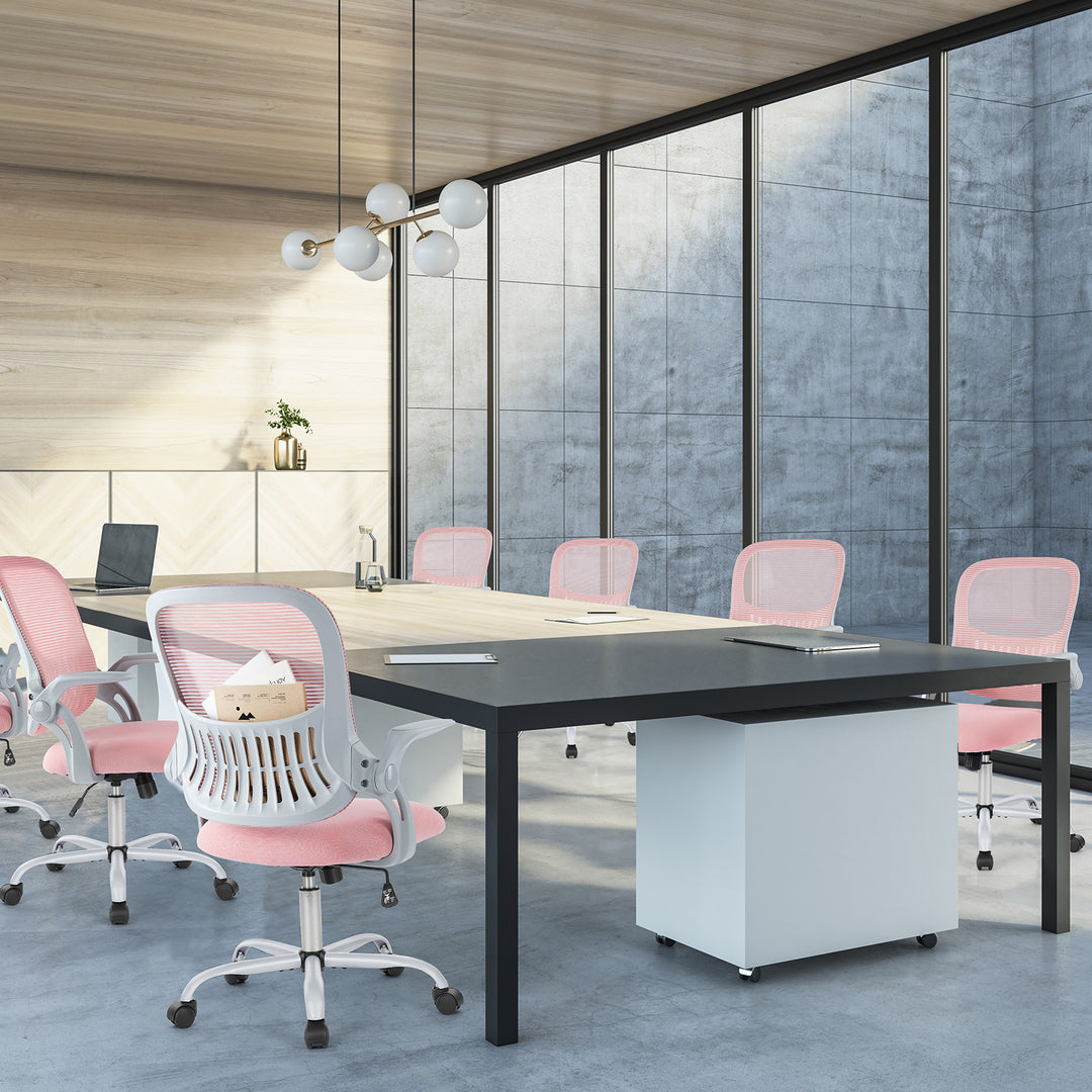 Tall Office Chair for Standing Desk | Ergonomic Drafting Chair with Adjustable Foot Ring & Armrests