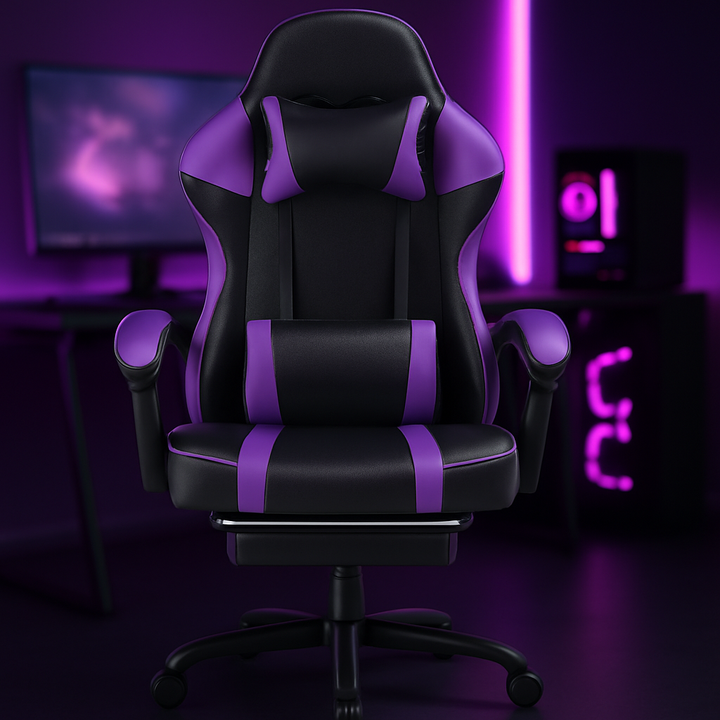 Ergonomic Gaming Chair For Adults, Adjustable Lumbar Backrest Office Chair