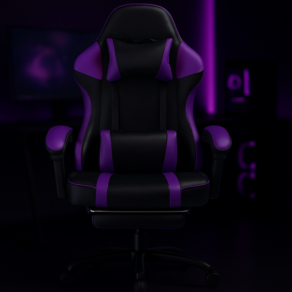 Ergonomic Gaming Chair For Adults, Adjustable Lumbar Backrest Office Chair