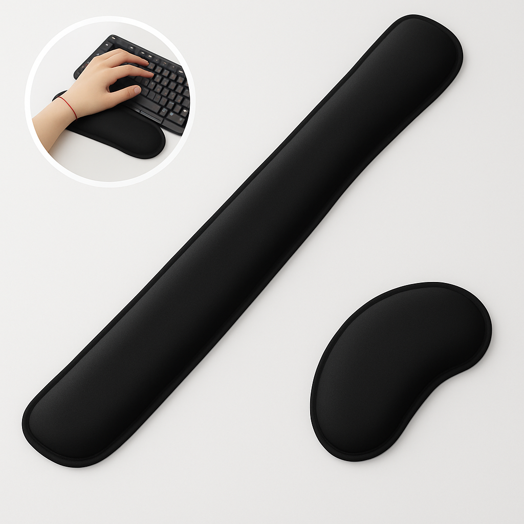 Wrist Rest Set – Ergonomic Memory Foam for Comfortable Typing & Gaming