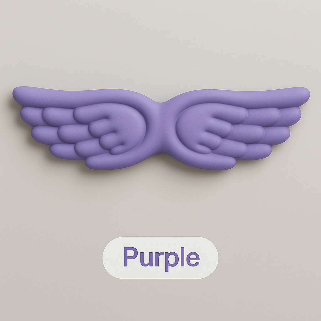 Angel Wing Wrist Rest Set – Memory Foam for Keyboard & Mouse