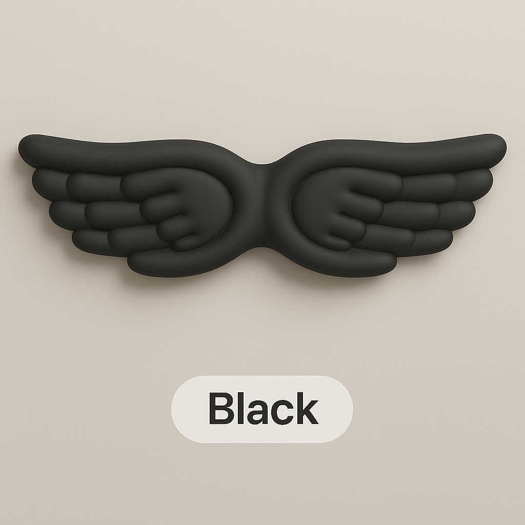 Angel Wing Wrist Rest Set – Memory Foam for Keyboard & Mouse