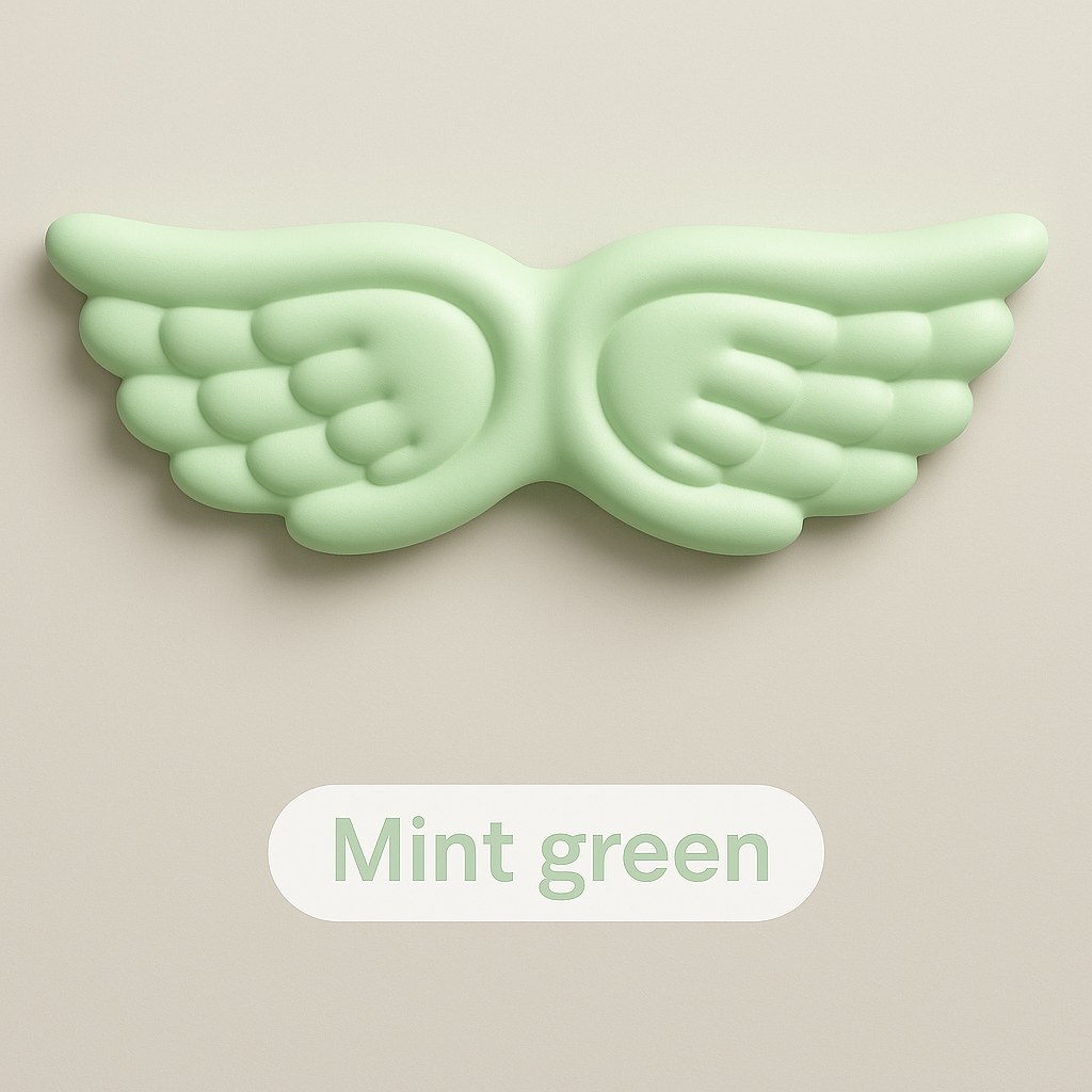 Angel Wing Wrist Rest Set – Memory Foam for Keyboard & Mouse