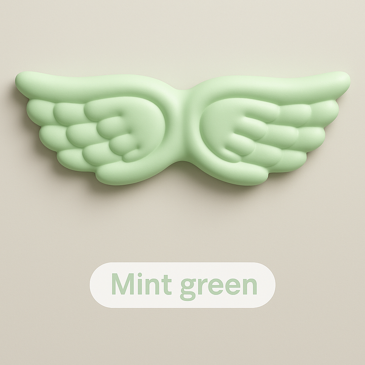 Angel Wing Wrist Rest Set – Memory Foam for Keyboard & Mouse
