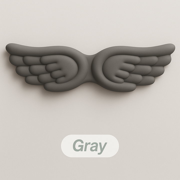 Angel Wing Wrist Rest Set – Memory Foam for Keyboard & Mouse
