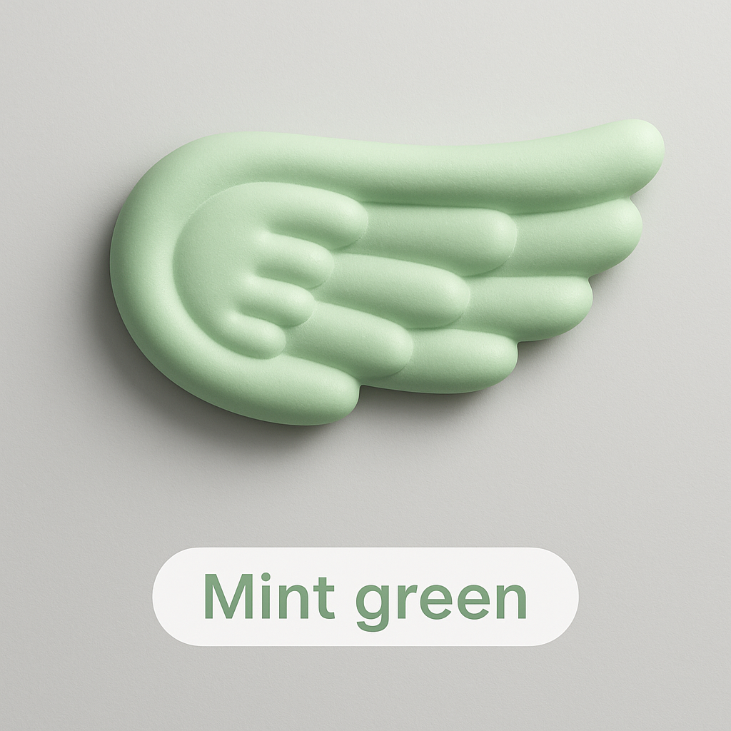 Angel Wing Wrist Rest Set – Memory Foam for Keyboard & Mouse