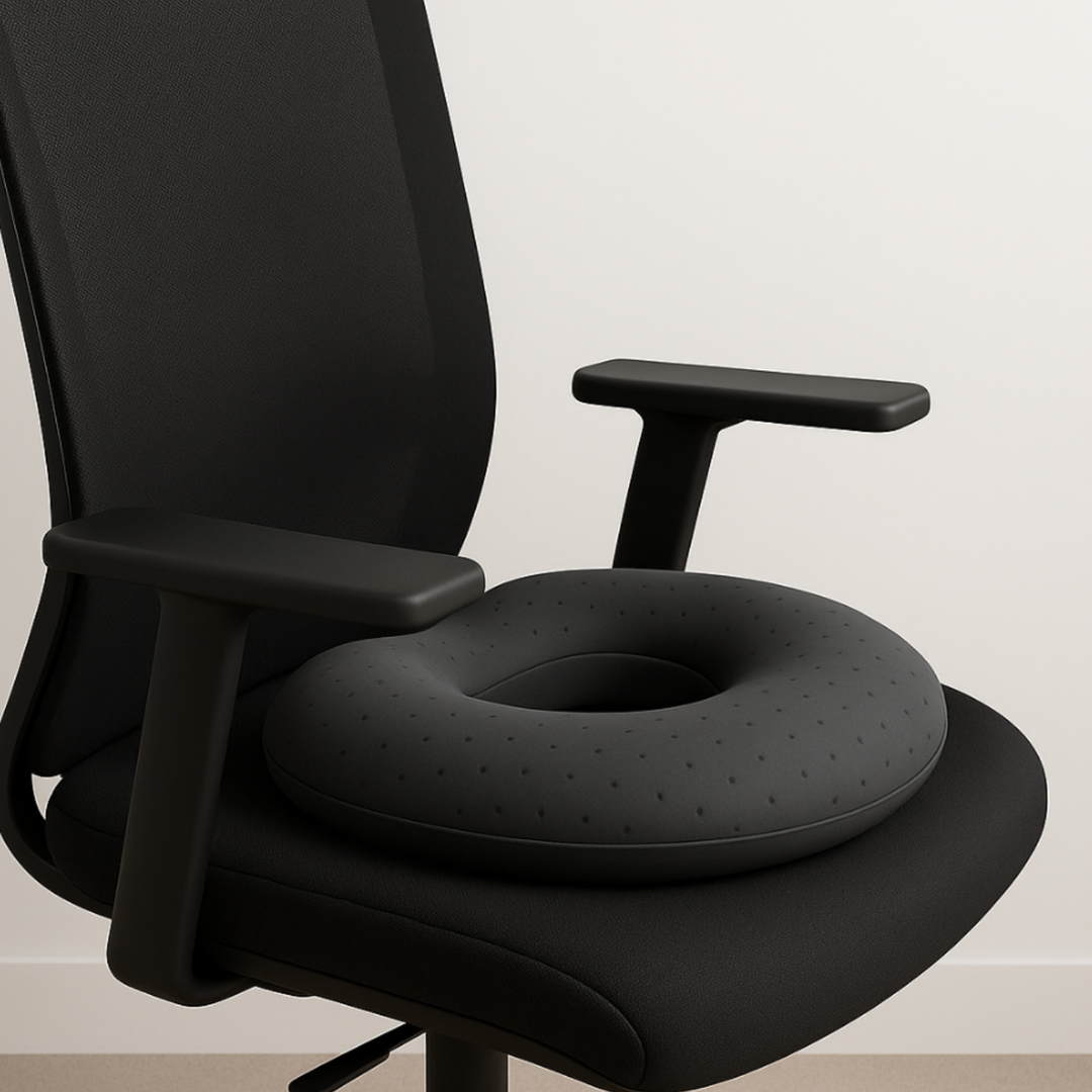 Heated Memory Foam Seat Cushion – Lumbar and Tailbone Relief