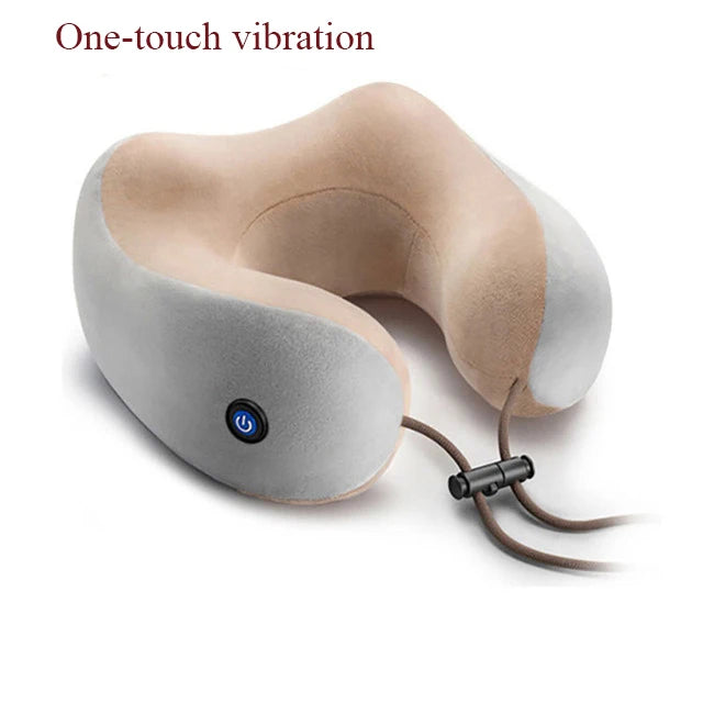 U-Shaped Electric Neck Massager Pillow | Cervical & Shoulder Relief for Work, Home & Travel