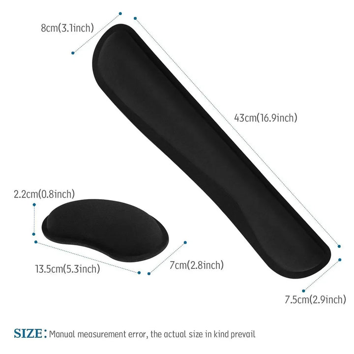 Wrist Rest Set – Ergonomic Memory Foam for Comfortable Typing & Gaming