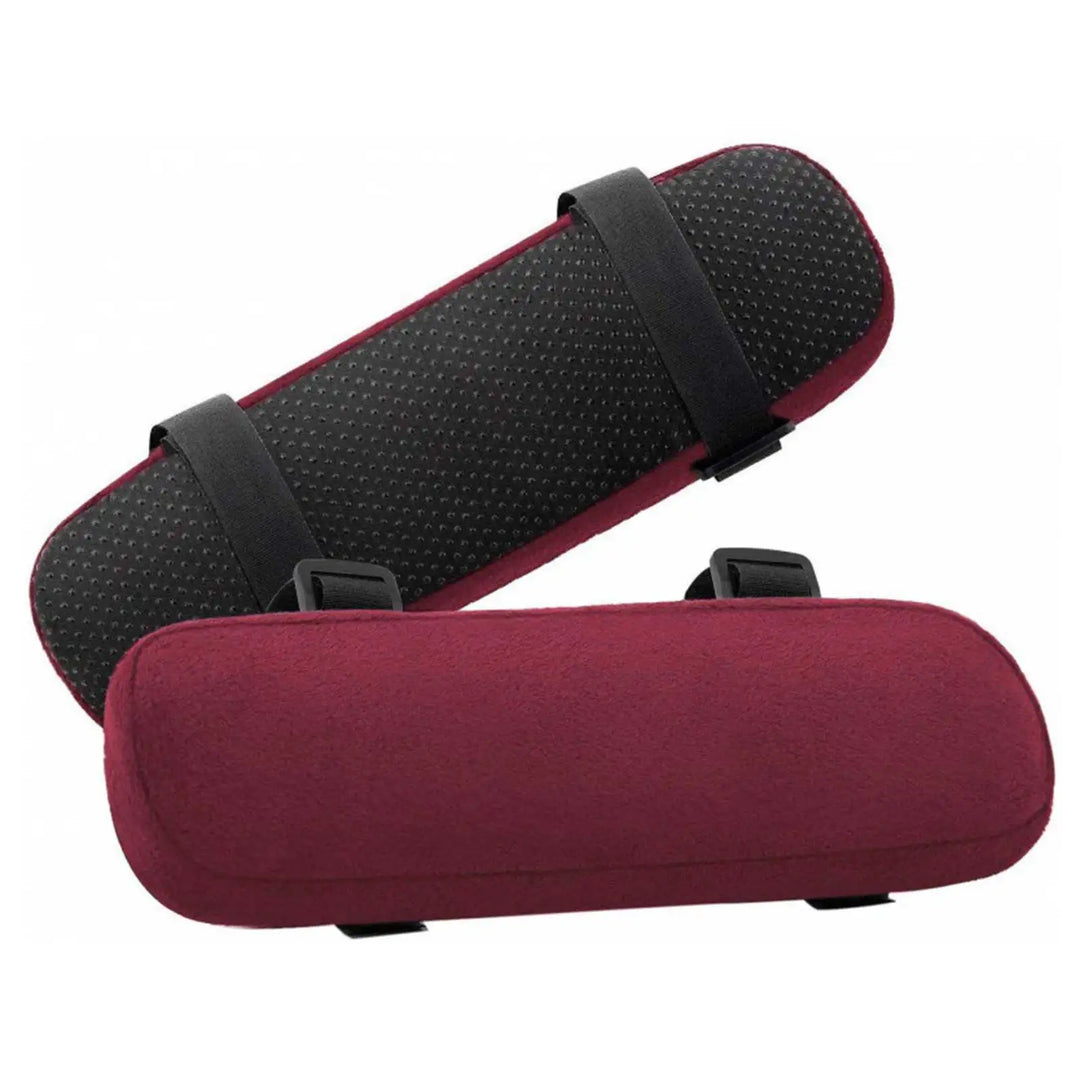 2PCS Memory Foam Armrest Cushions for Office & Gaming Chairs, Washable