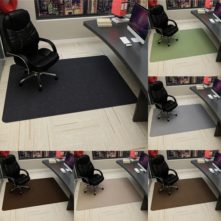 Anti-Slip Rolling Chair Mat 35”x47” (90x120cm) – Waterproof Office & Gaming Floor Protector Rug (Stripe Design)