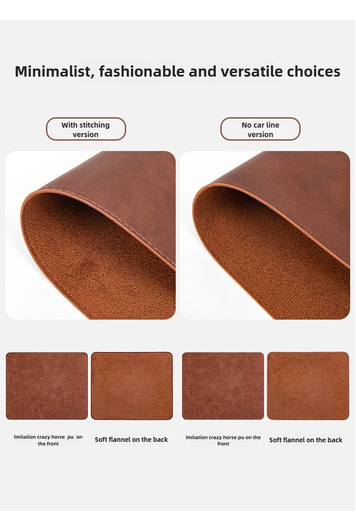 Waterproof PU Leather Desk Pad | Large Non-Slip Mouse Pad & Desk Protector