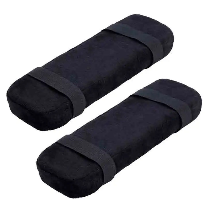 2PCS Universal Chair Armrest Covers – Soft Polyester Slipcovers for Office & Wheelchair Arm Support | Dustproof, Pressure-Relieving Elbow Pads
