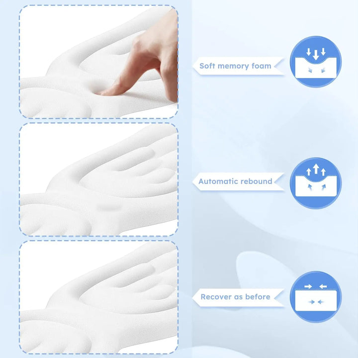 Angel Wing Wrist Rest Set – Memory Foam for Keyboard & Mouse