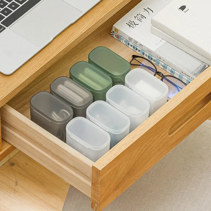 Portable Cable & Accessory Storage Box | Transparent Organizer for Cables, Earphones & Small Items