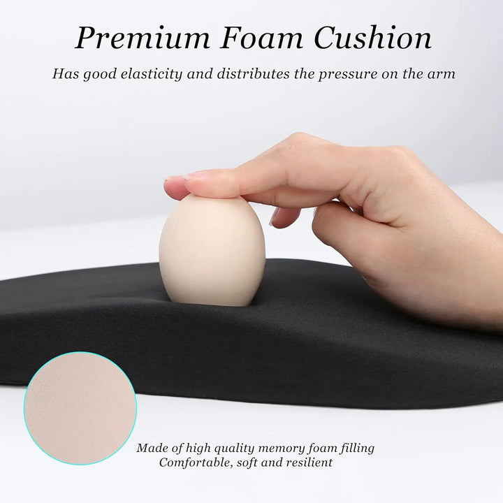 Memory Foam Mouse Pad – Wrist Rest with Non-Slip Base