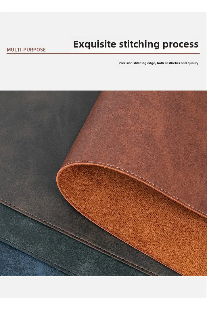 Waterproof PU Leather Desk Pad | Large Non-Slip Mouse Pad & Desk Protector