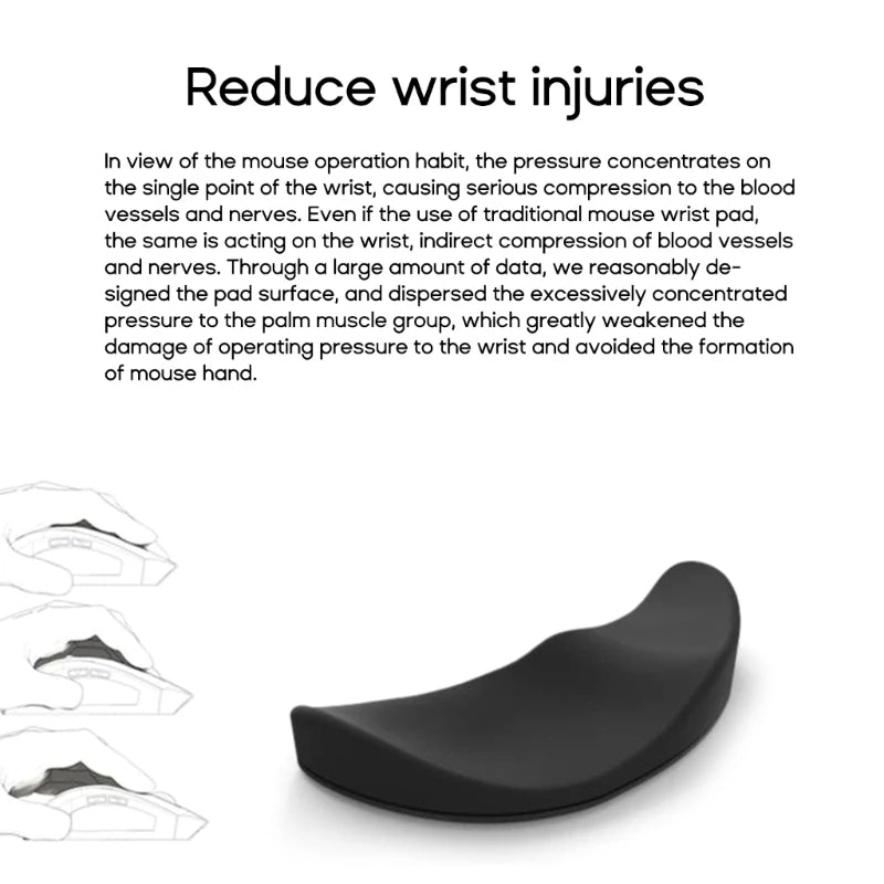 Silicone Wrist Rest – Ergonomic Mouse Pad Support for Pain Relief