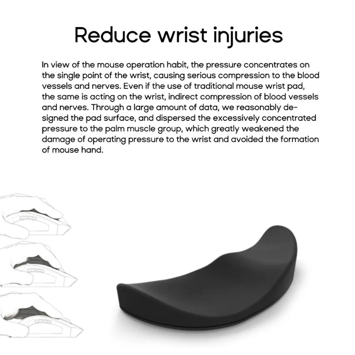 Silicone Wrist Rest – Ergonomic Mouse Pad Support for Pain Relief
