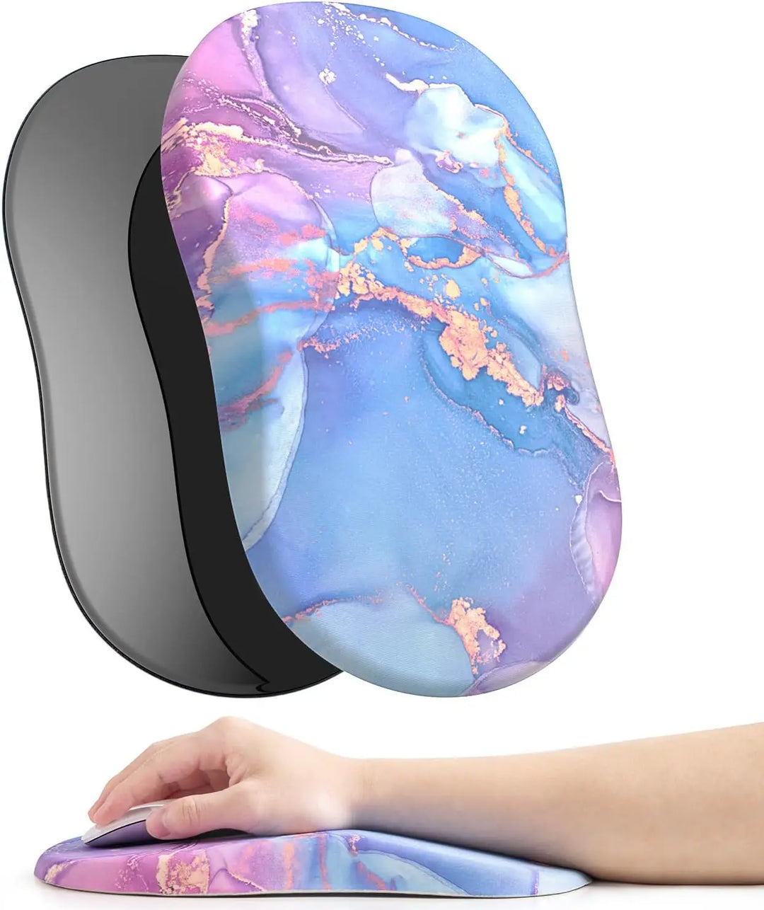 Memory Foam Mouse Pad – Wrist Rest with Non-Slip Base