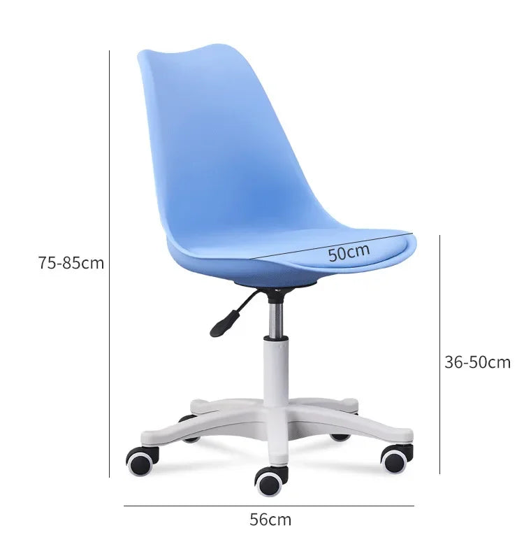 Ergonomic Swivel Desk Chair – Adjustable Office & Study Chair with Lumbar Support, Modern Compact Design for Home, Dorm & Workspace