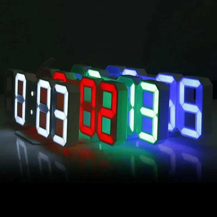 3D LED Digital Clock | Wall & Desk Decoration | Adjustable Brightness & Night Mode