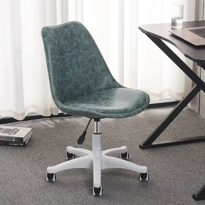 Ergonomic Swivel Desk Chair – Adjustable Office & Study Chair with Lumbar Support, Modern Compact Design for Home, Dorm & Workspace
