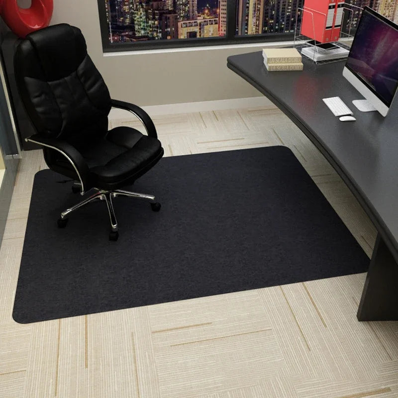 Anti-Slip Rolling Chair Mat 35”x47” (90x120cm) – Waterproof Office & Gaming Floor Protector Rug (Stripe Design)