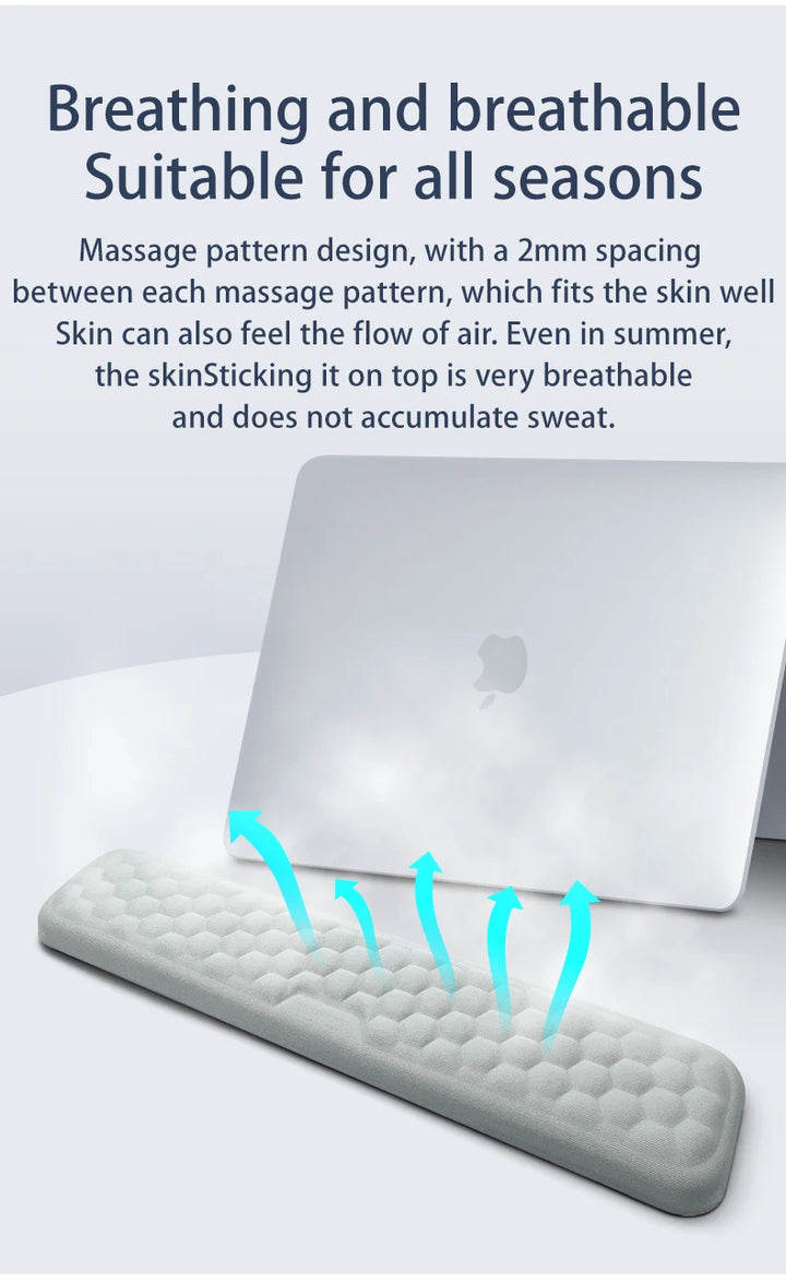 Ergonomic Memory Foam Keyboard & Mouse Wrist Rest Pad Set – Comfort Support for Office, Gaming & Laptop Use