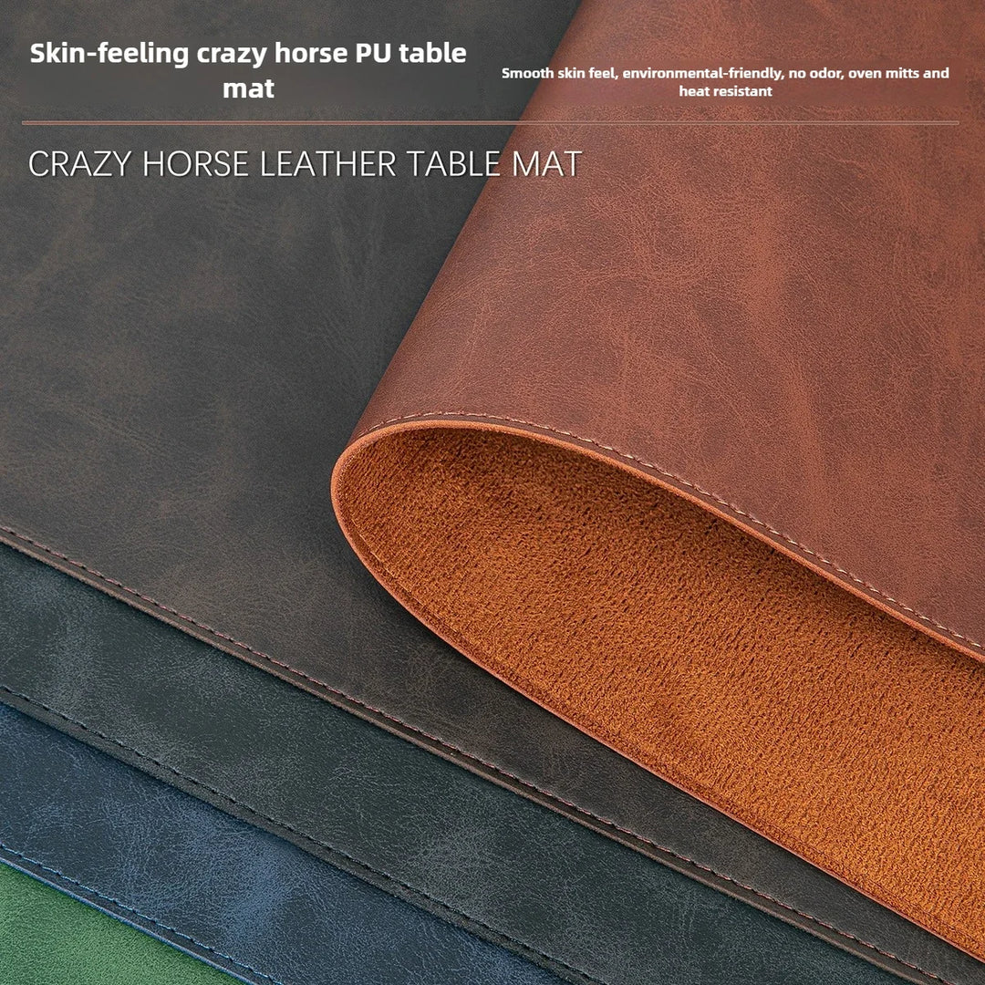 Waterproof PU Leather Desk Pad | Large Non-Slip Mouse Pad & Desk Protector