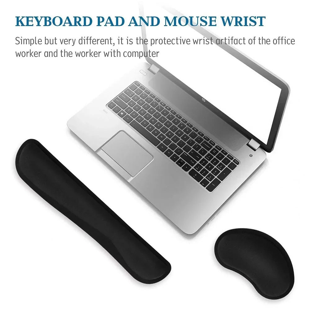 Wrist Rest Set – Ergonomic Memory Foam for Comfortable Typing & Gaming