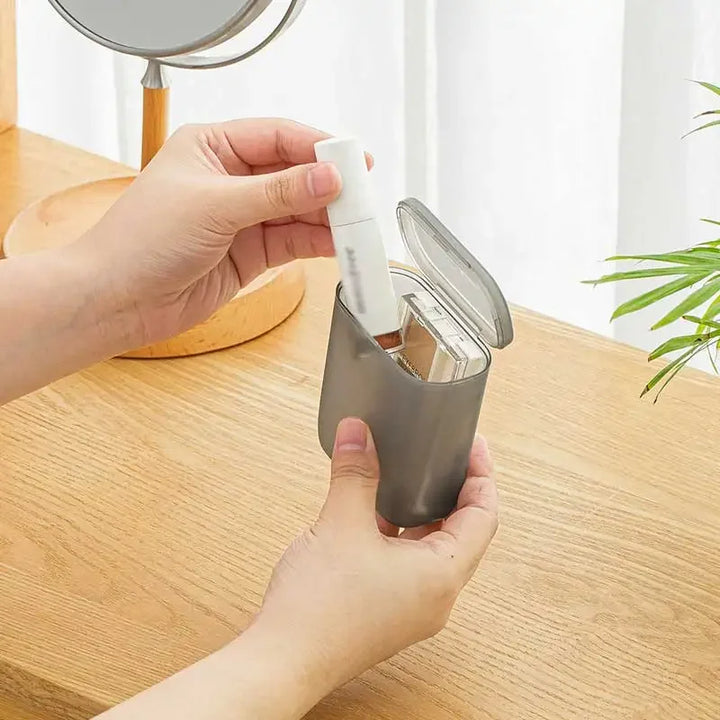Portable Cable & Accessory Storage Box | Transparent Organizer for Cables, Earphones & Small Items