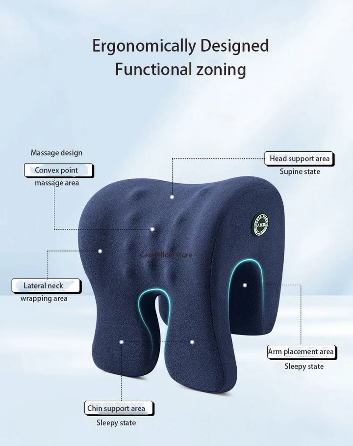 Neck Nap Pillow – Orthopedic Desk Headrest for Office & Travel
