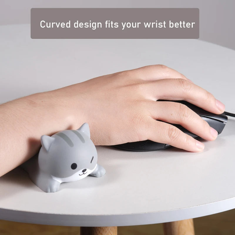 Cute Ergonomic Wrist Rest for Mouse | Kawaii Comfort Support for Home Office
