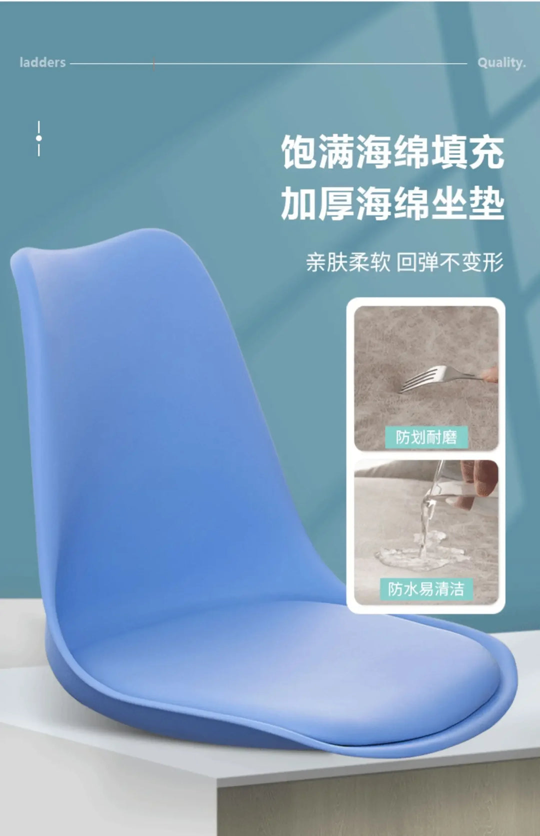 Ergonomic Swivel Desk Chair – Adjustable Office & Study Chair with Lumbar Support, Modern Compact Design for Home, Dorm & Workspace