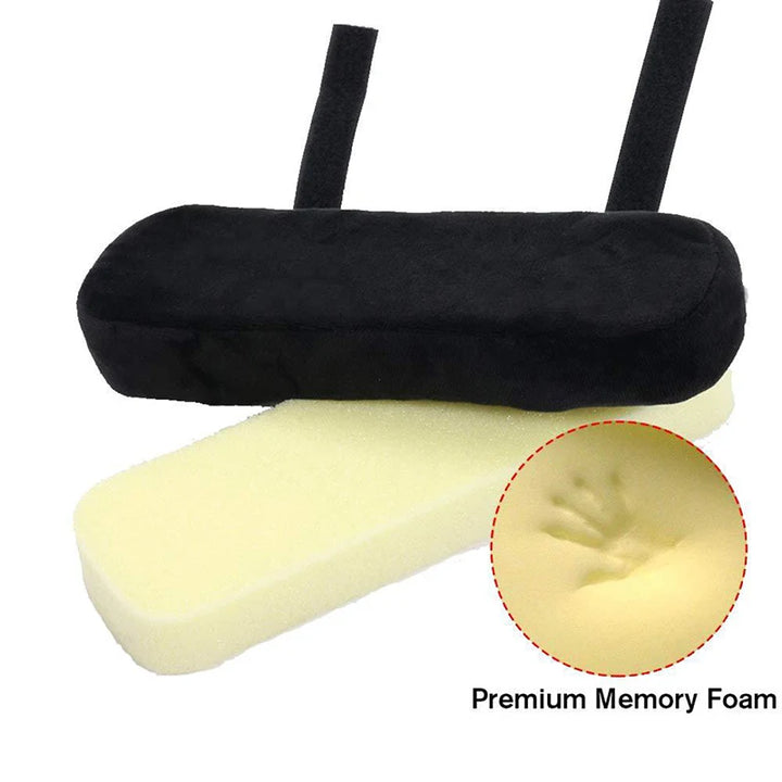2PCS Universal Chair Armrest Covers – Soft Polyester Slipcovers for Office & Wheelchair Arm Support | Dustproof, Pressure-Relieving Elbow Pads