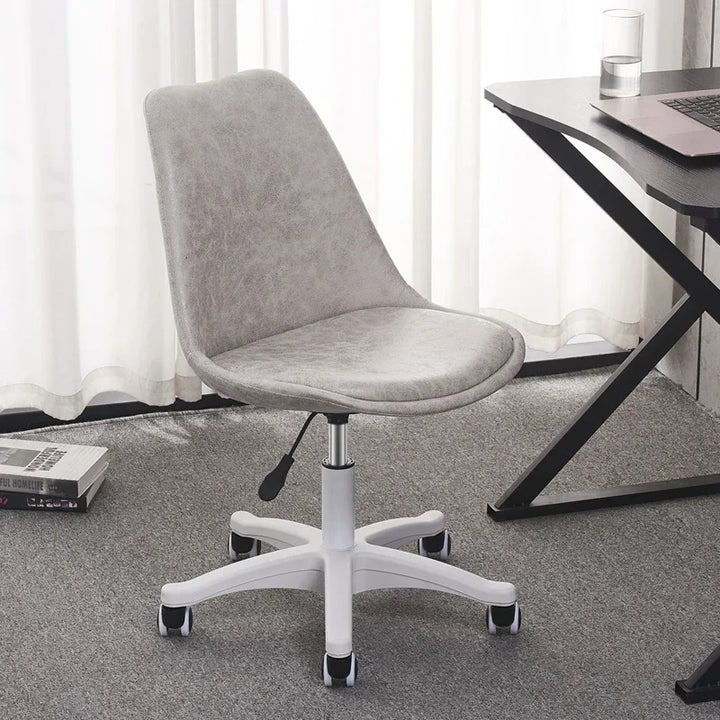 Ergonomic Swivel Desk Chair – Adjustable Office & Study Chair with Lumbar Support, Modern Compact Design for Home, Dorm & Workspace