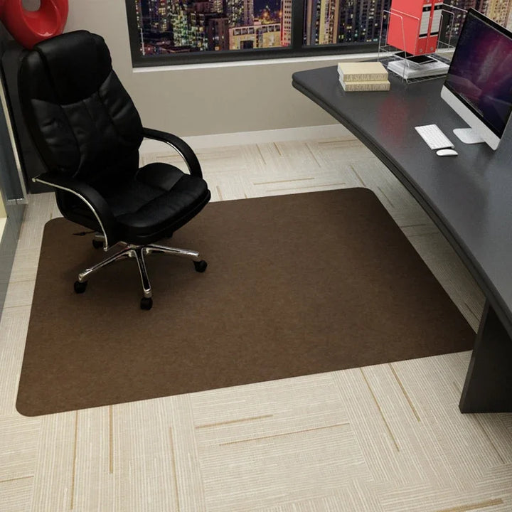 Anti-Slip Rolling Chair Mat 35”x47” (90x120cm) – Waterproof Office & Gaming Floor Protector Rug (Stripe Design)