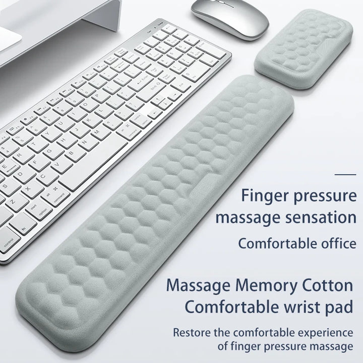 Ergonomic Memory Foam Wrist Rest for Keyboard & Mouse – Office Use