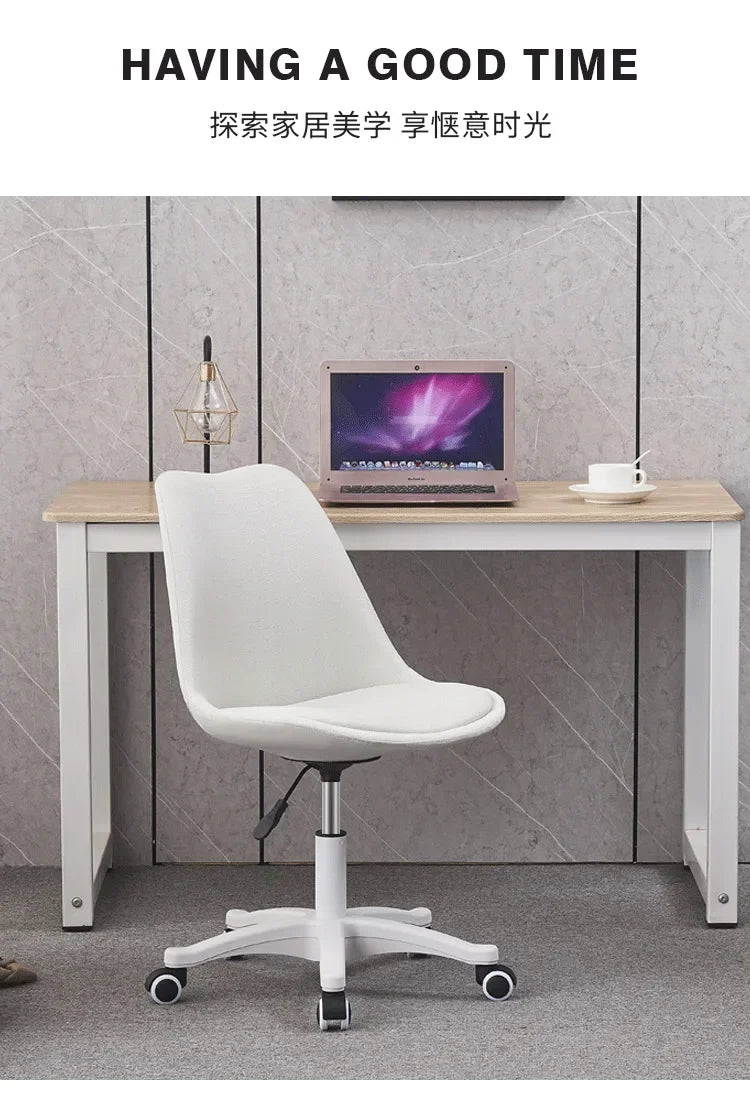Ergonomic Swivel Desk Chair – Adjustable Office & Study Chair with Lumbar Support, Modern Compact Design for Home, Dorm & Workspace