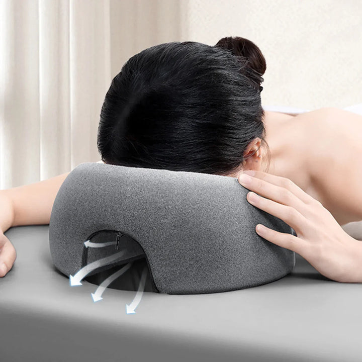 Face Down Nap Pillow – Ergonomic Memory Foam Headrest