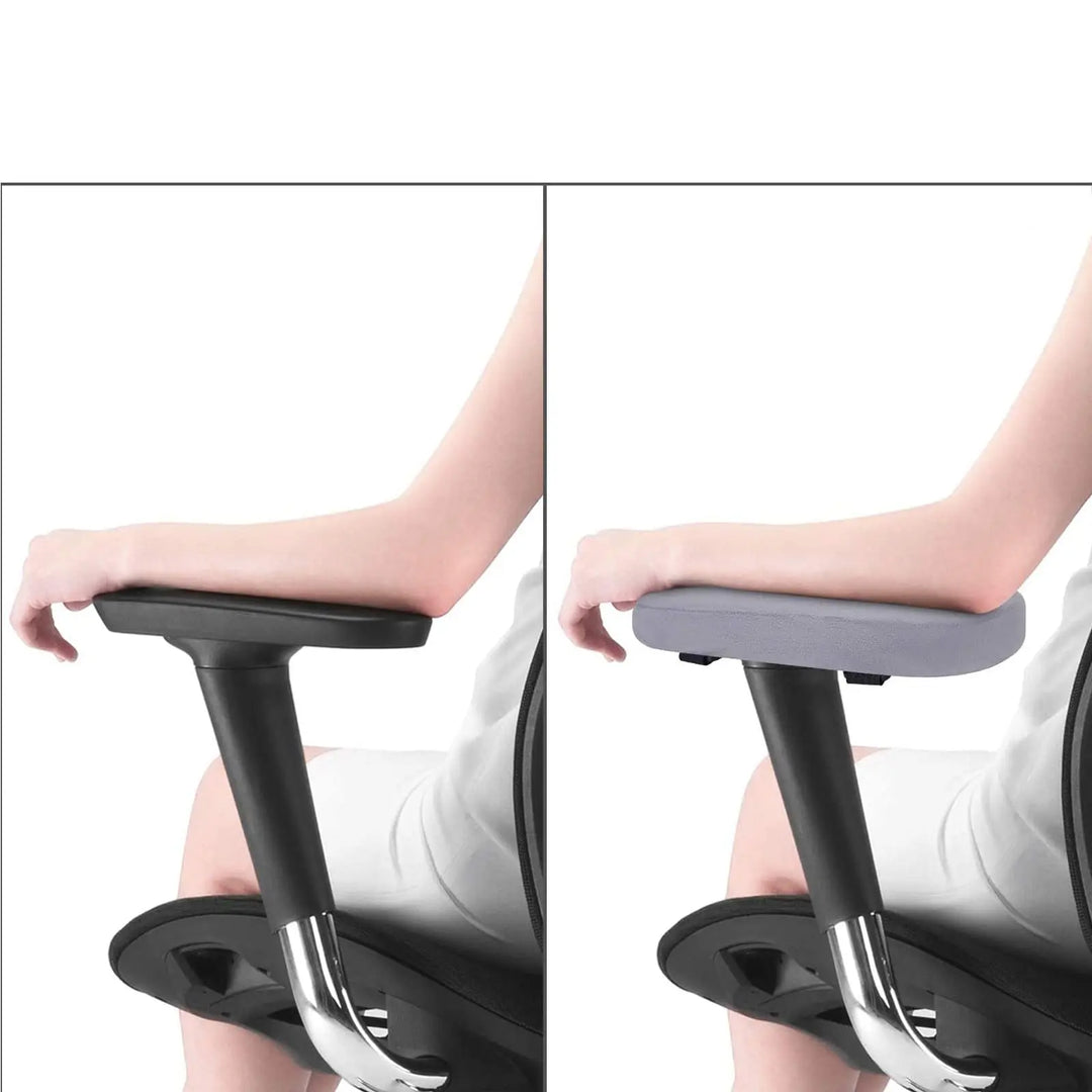 2PCS Memory Foam Armrest Cushions for Office & Gaming Chairs, Washable